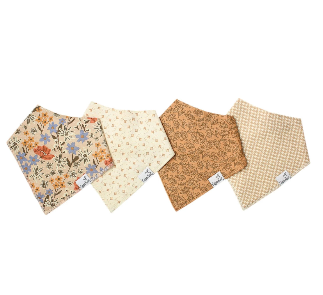 Copper Pearl Bandana Bib Set (4 piece)