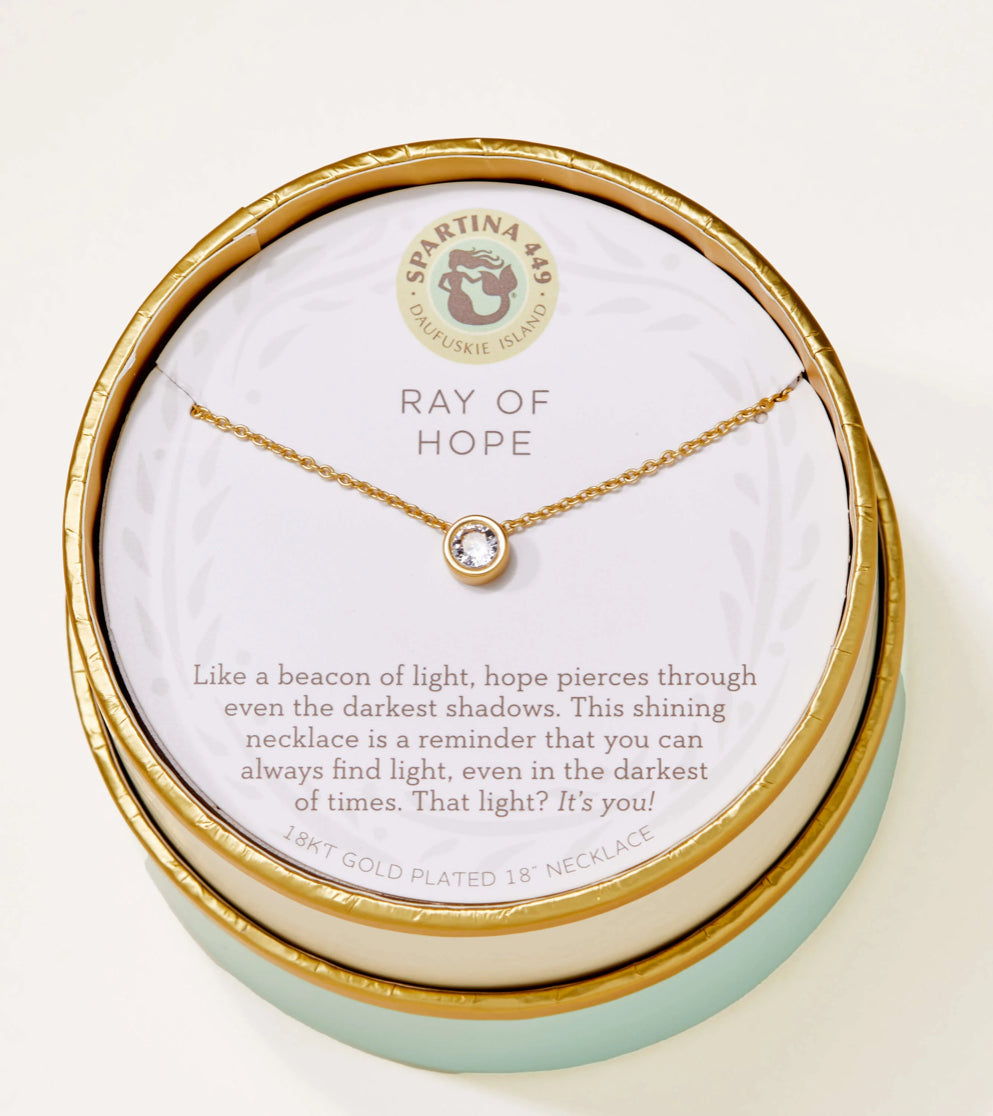 Spartina Sea La Vie Necklace 18“ Ray of Hope/Gem