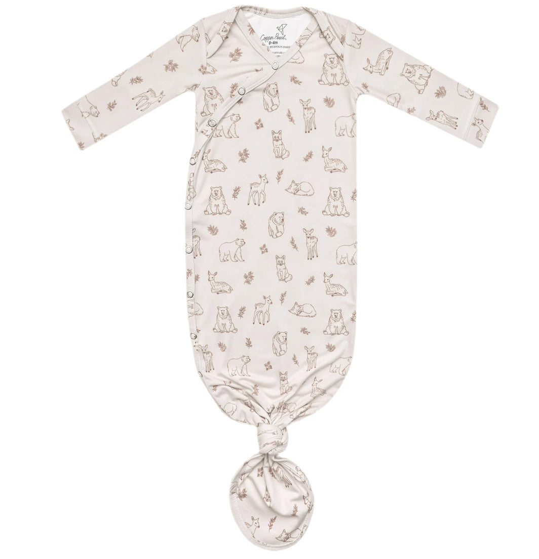 Copper Pearl Knotted Gown