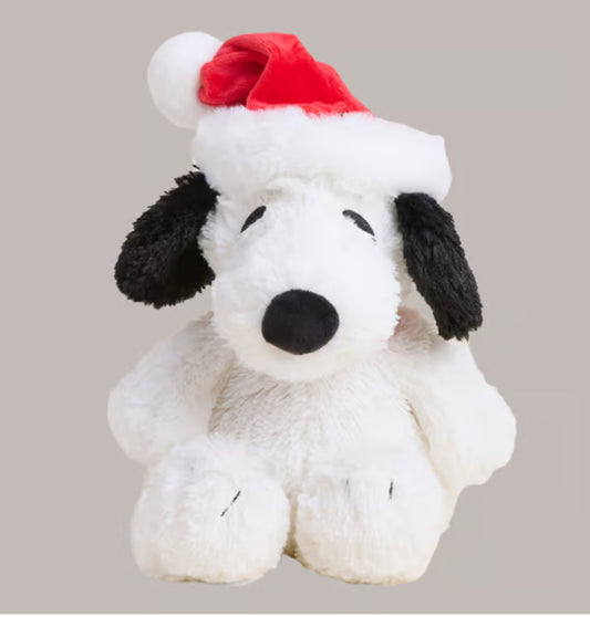 Warmies Snoopy Santa