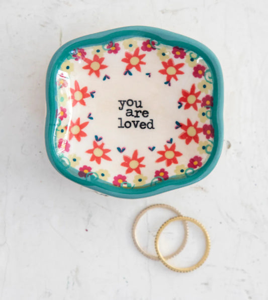 Natural Life Artisan Mini Dish-You Are Loved