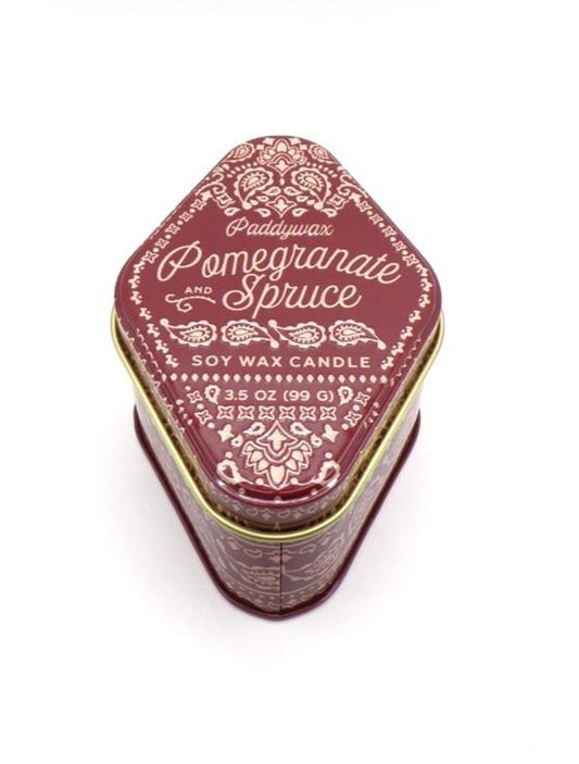 PaddyWax Station Candle- Pomegranate & Spruce