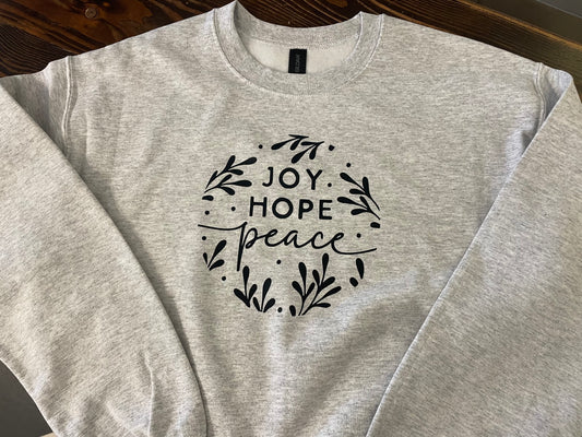 Joy Hope Peace Crewneck