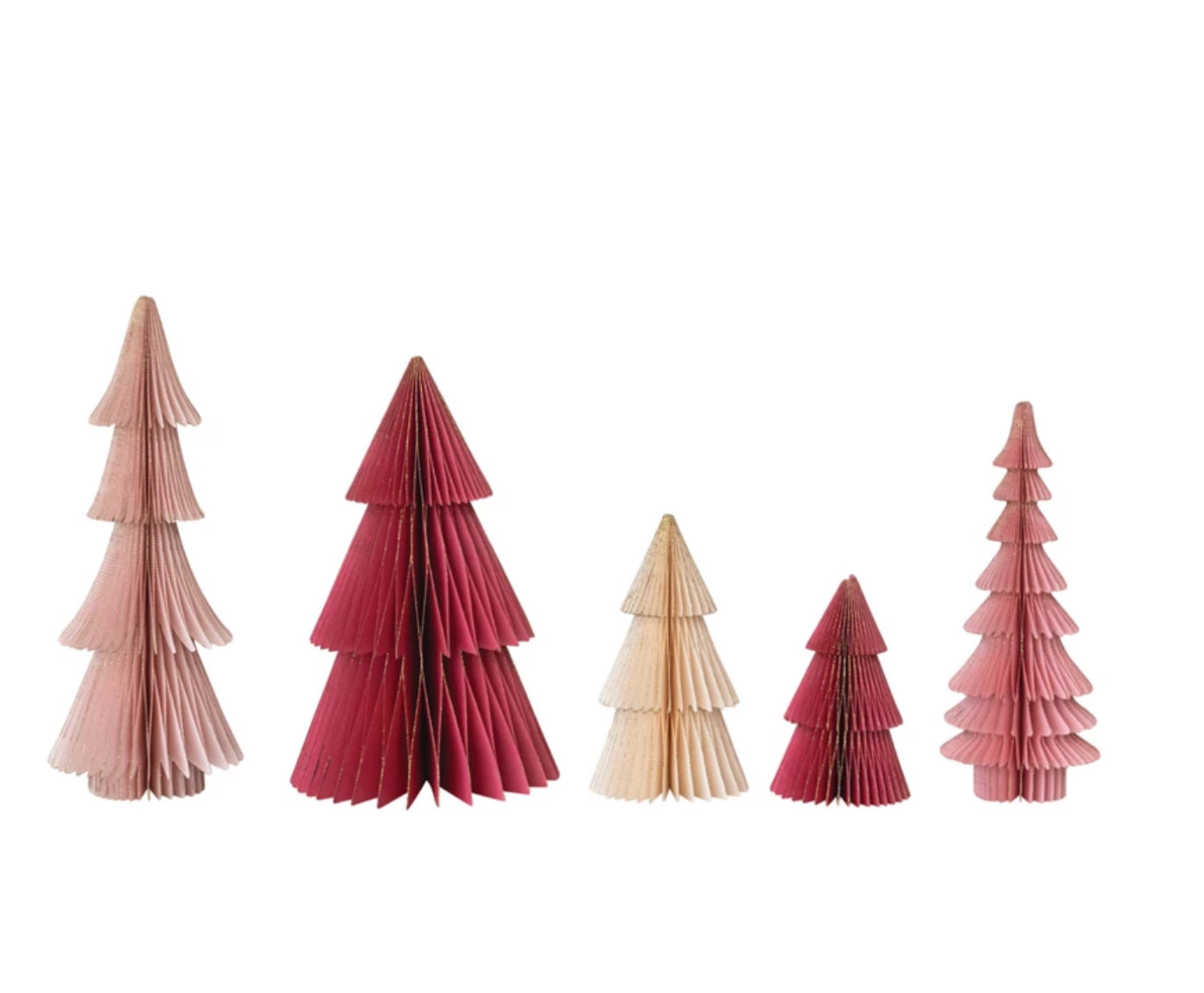Handmade Folding Paper Honeycomb Trees