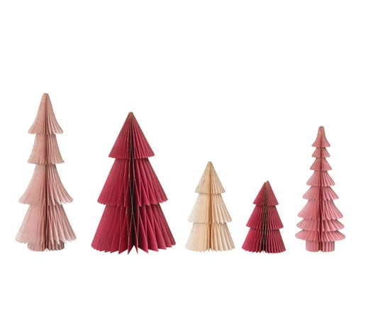 Handmade Folding Paper Honeycomb Trees