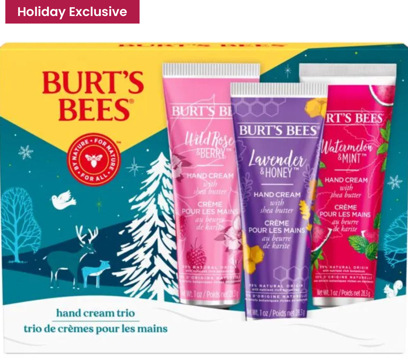 Burt's Bees Hand Cream Trio Gift Set