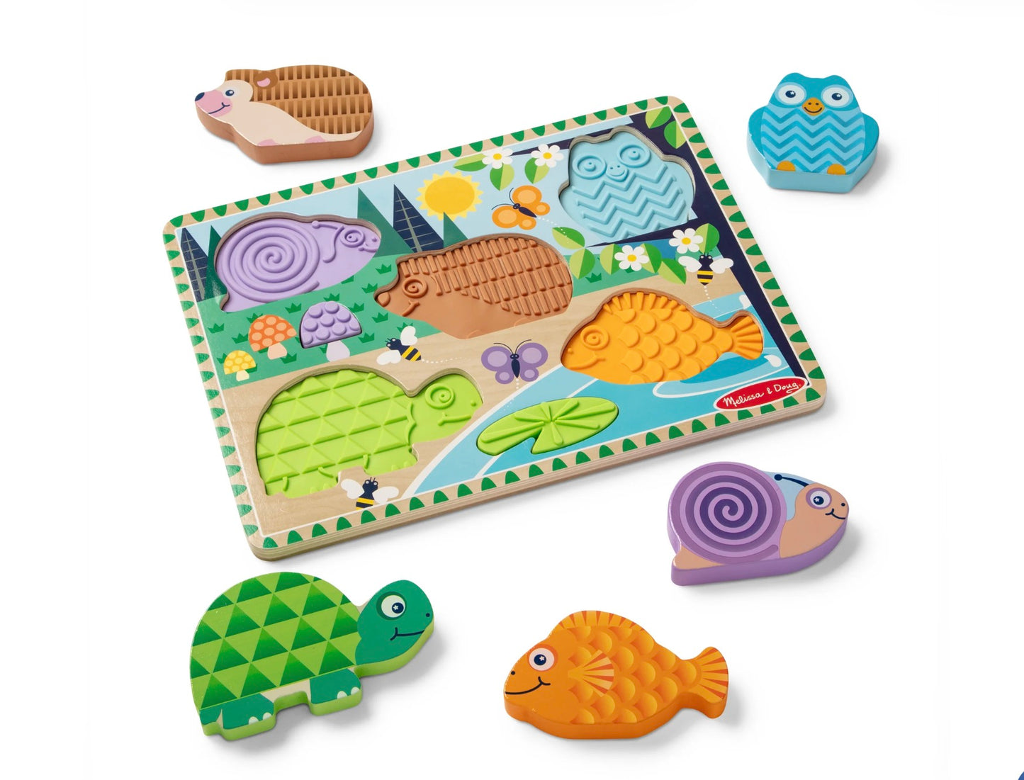 Melissa & Doug Forest Friends Touch and Feel Puzzle