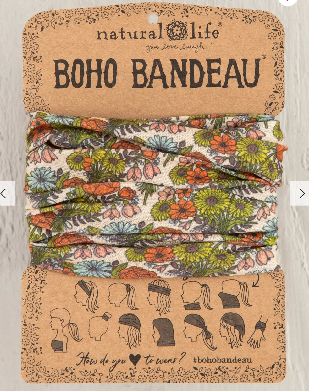 Natural Life Boho Bandeau - Retro Daisies