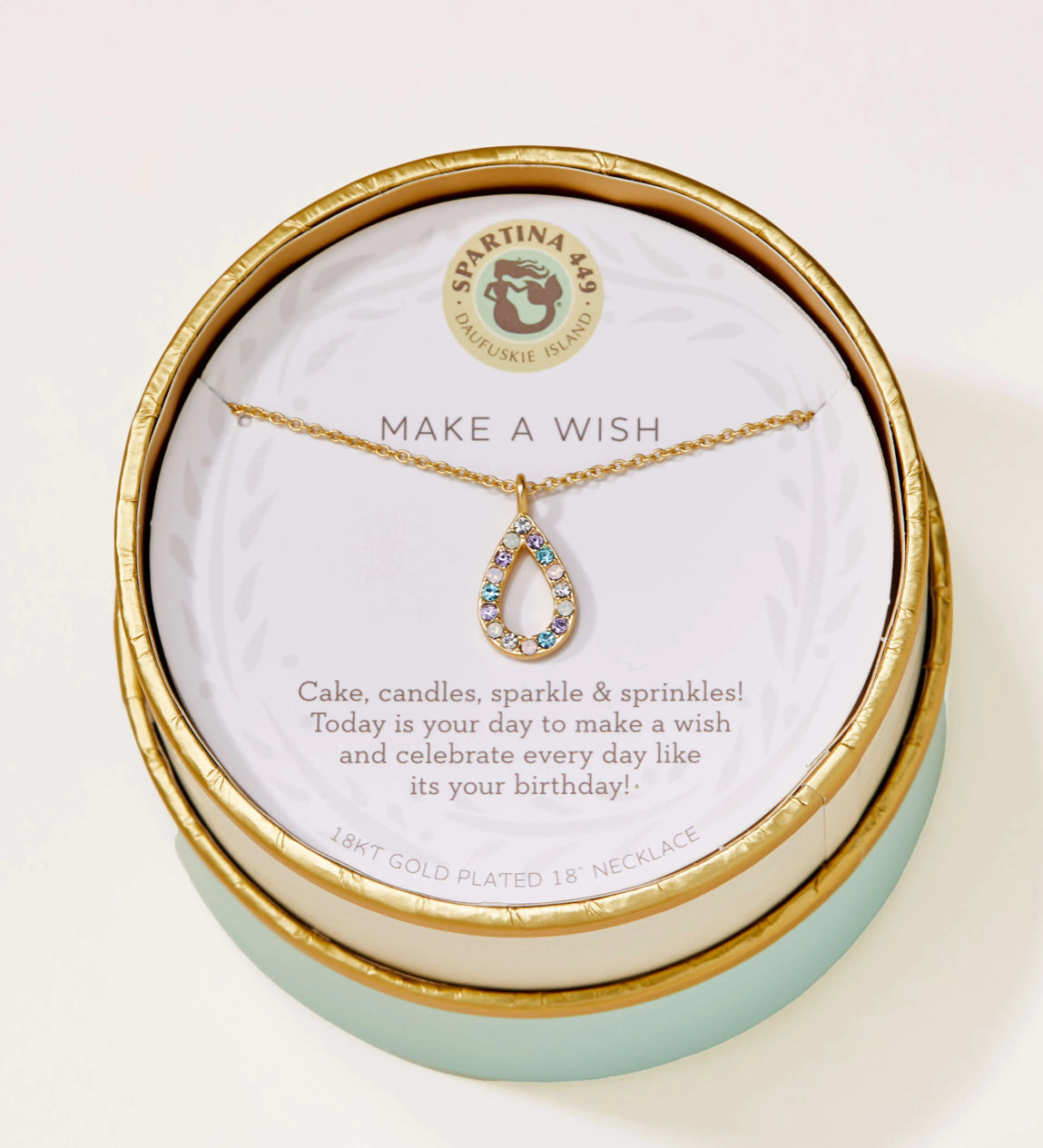 Spartina Sea La Vie Necklace 18” Make a Wish/Flame