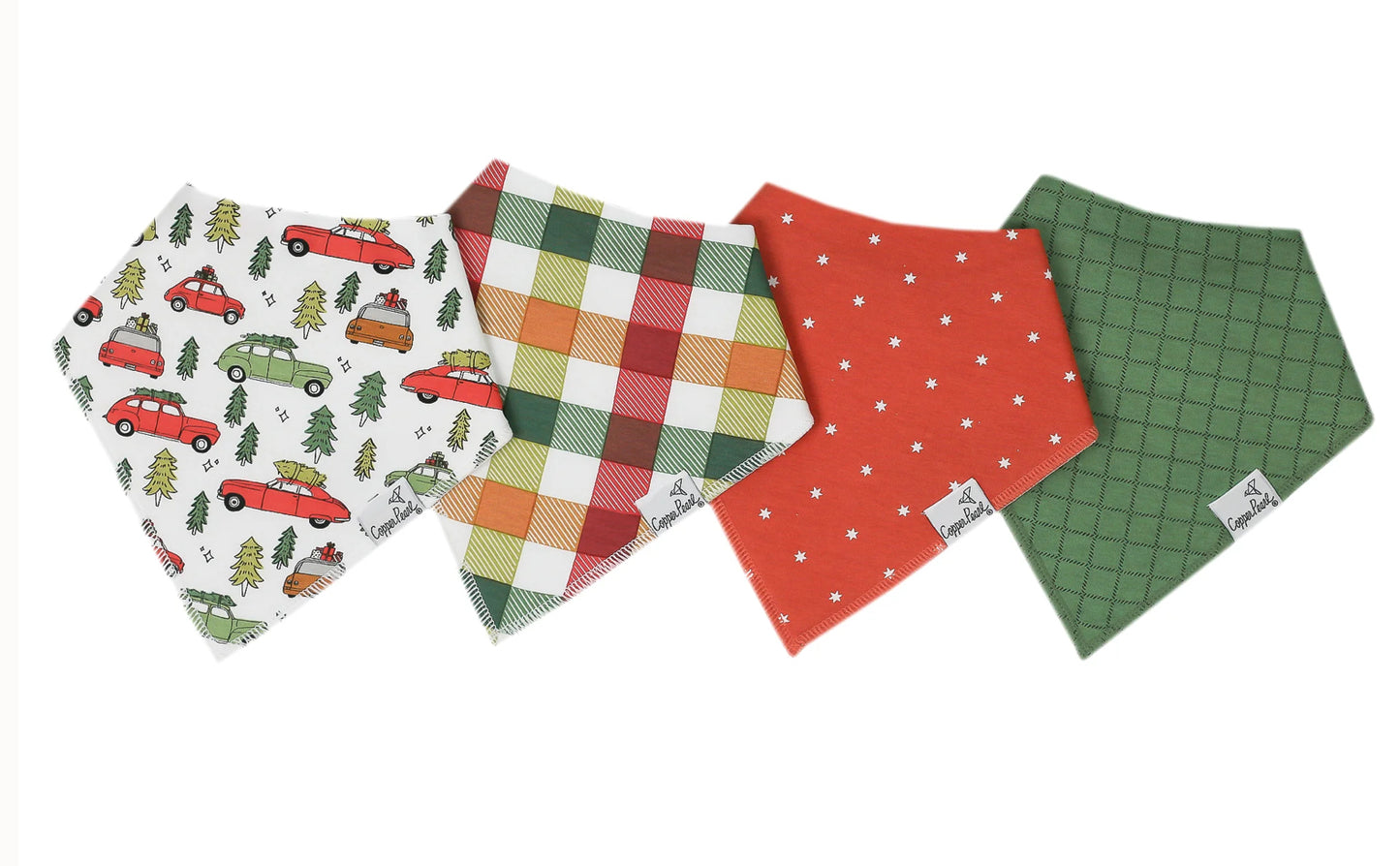 Copper Pearl Bandana Bib Set (4 piece)