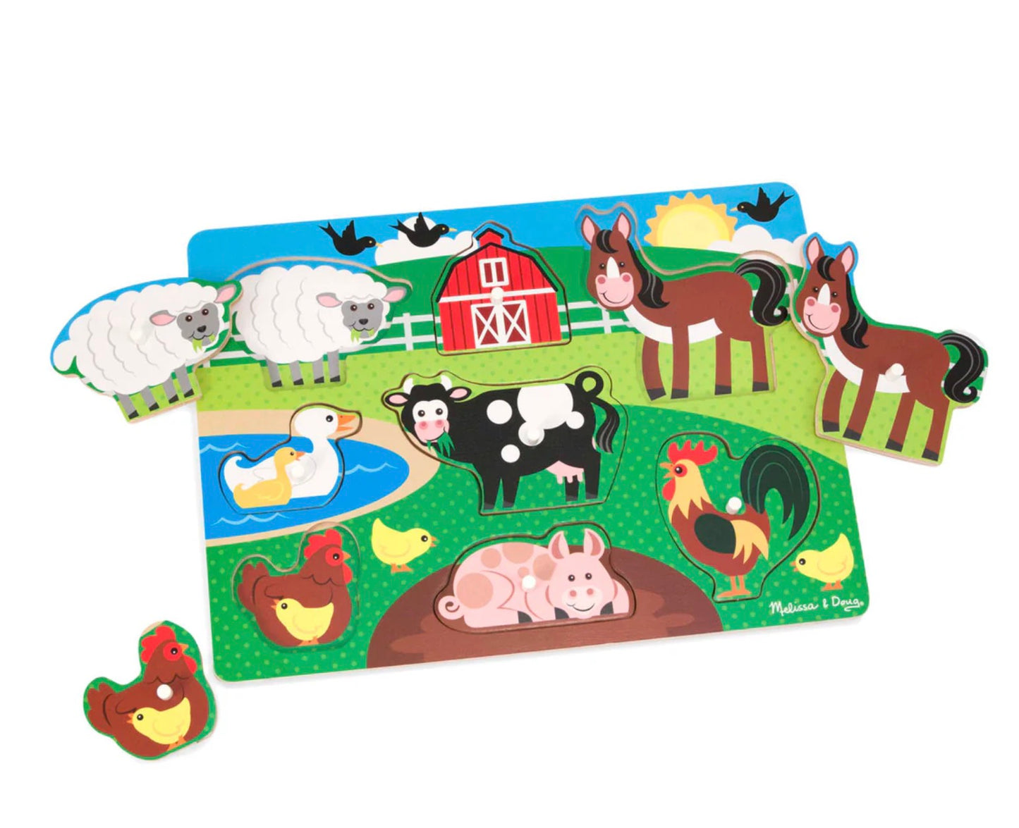 Melissa & Doug Peg Farm Puzzle