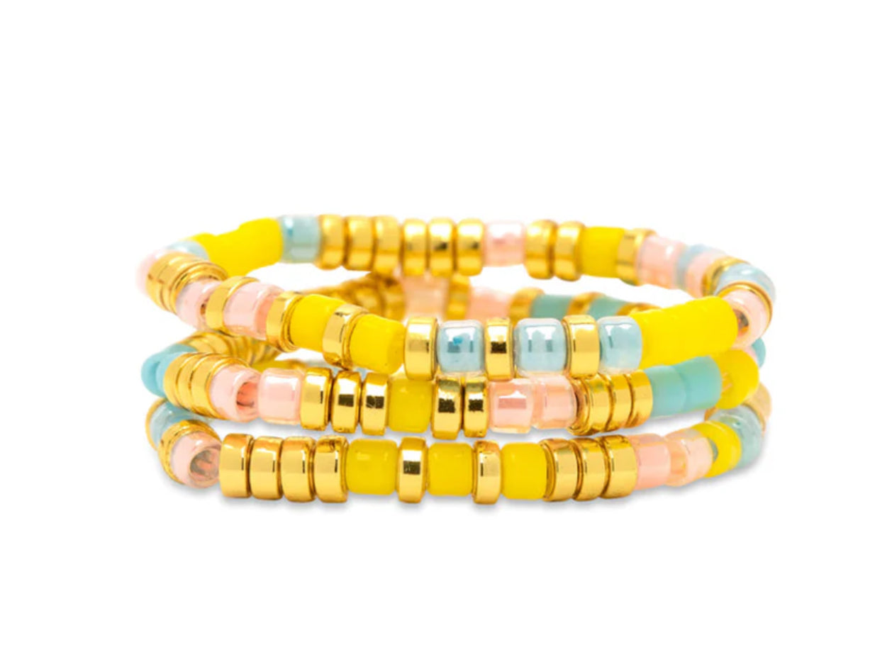 Pura Vida Nova Seed Bead Stretch Ring