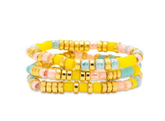 Pura Vida Nova Seed Bead Stretch Ring