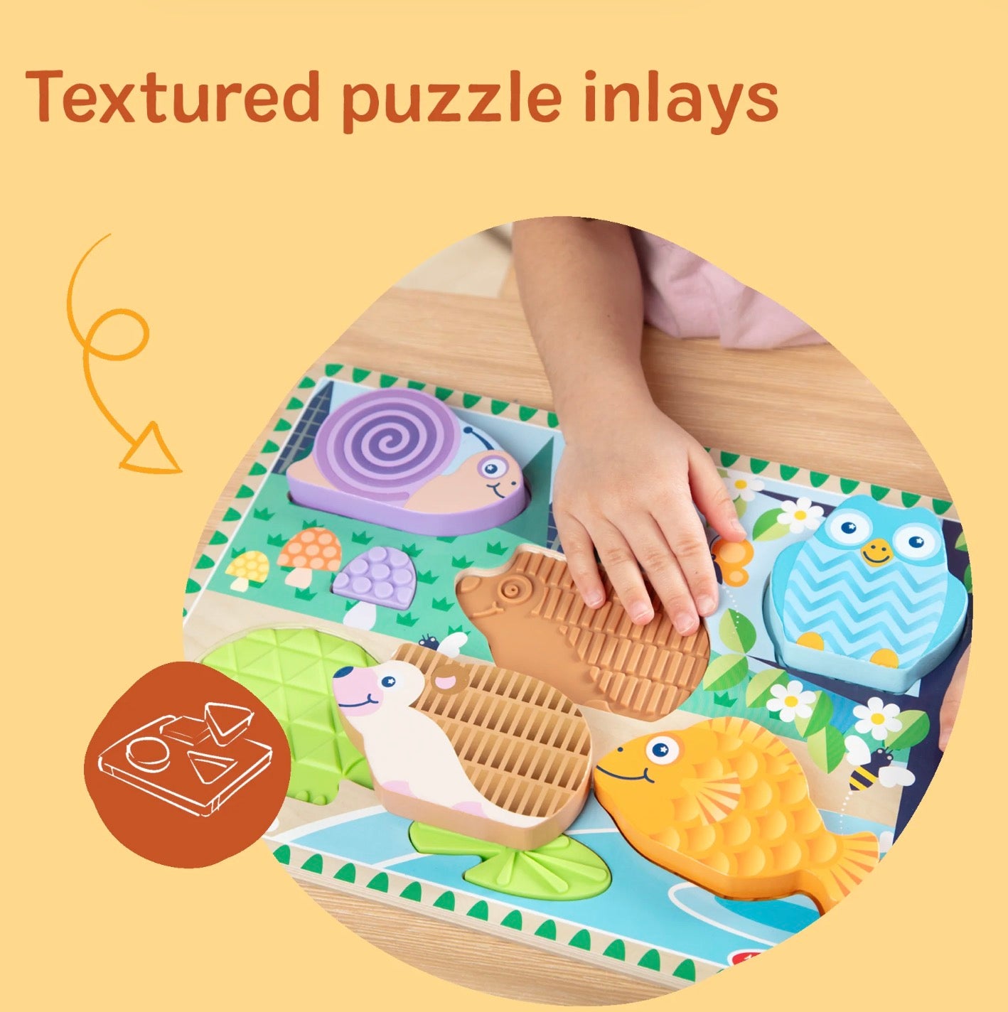 Melissa & Doug Forest Friends Touch and Feel Puzzle