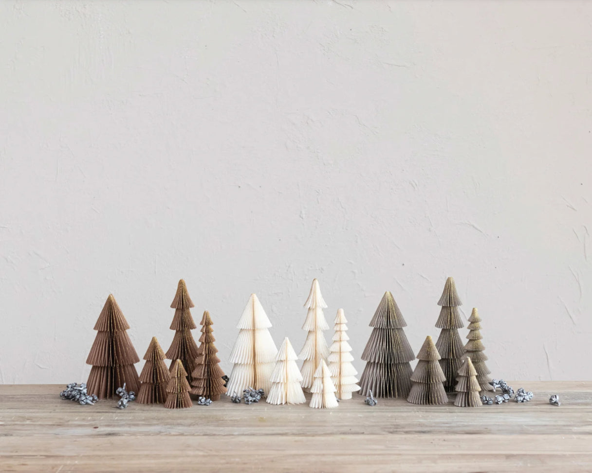 Handmade Folding Paper Honeycomb Trees