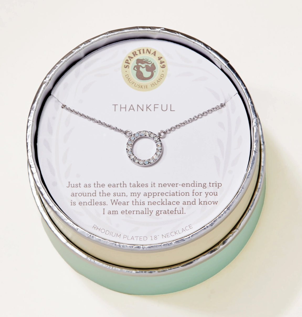 Spartina Sea La Vie Necklace 18“ Thankful/Ring