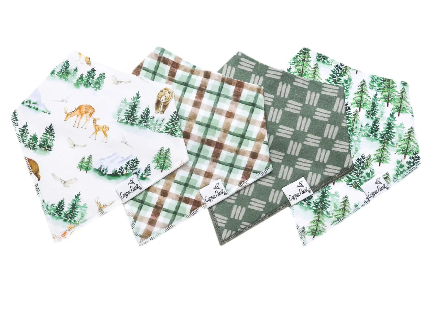 Copper Pearl Bandana Bib Set (4 piece)