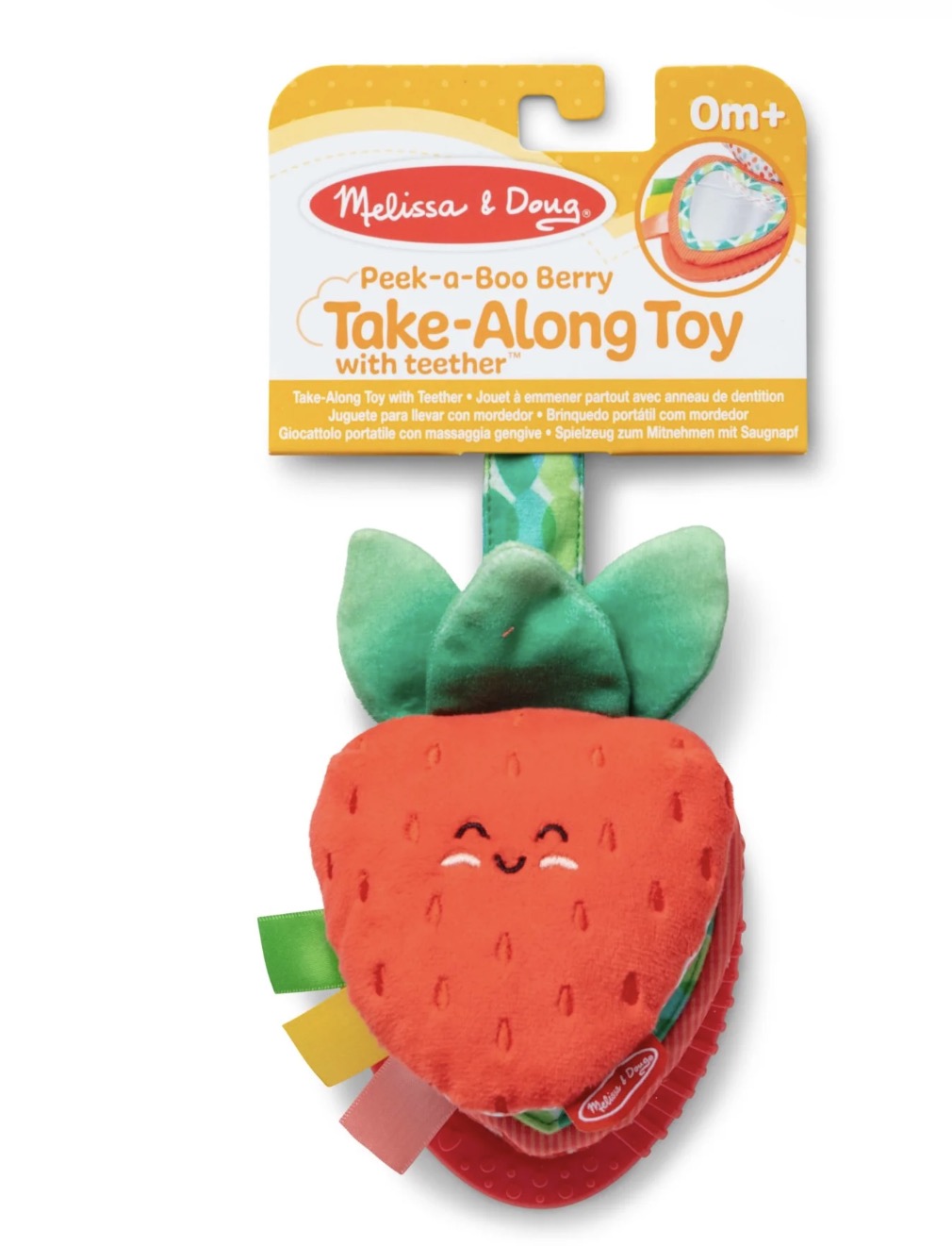 Melissa & Doug Peek-a-Boo Berry Take-Along Teether