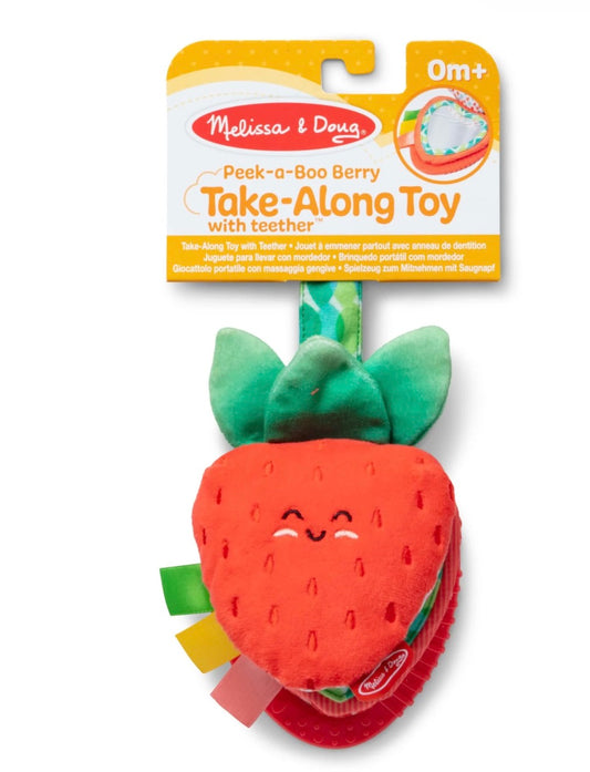 Melissa & Doug Peek-a-Boo Berry Take-Along Teether