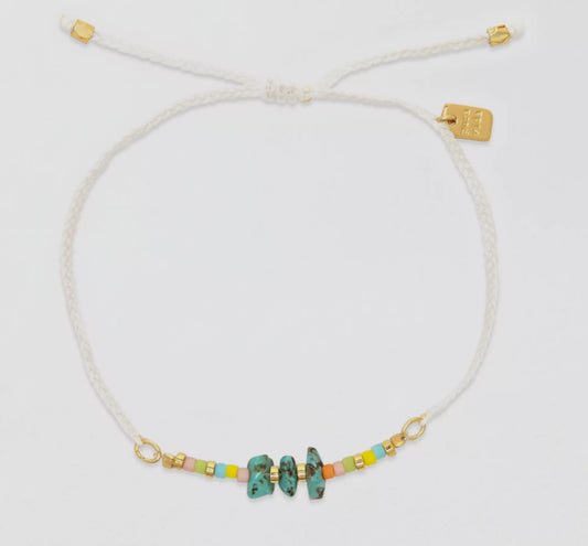Pura Vida Dainty Solana Seed Bead GD Bracelet