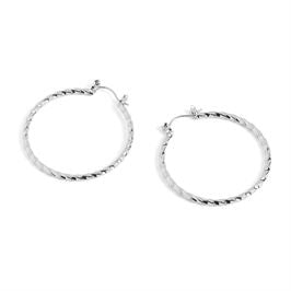 Whispers Twisted Hoop Earring