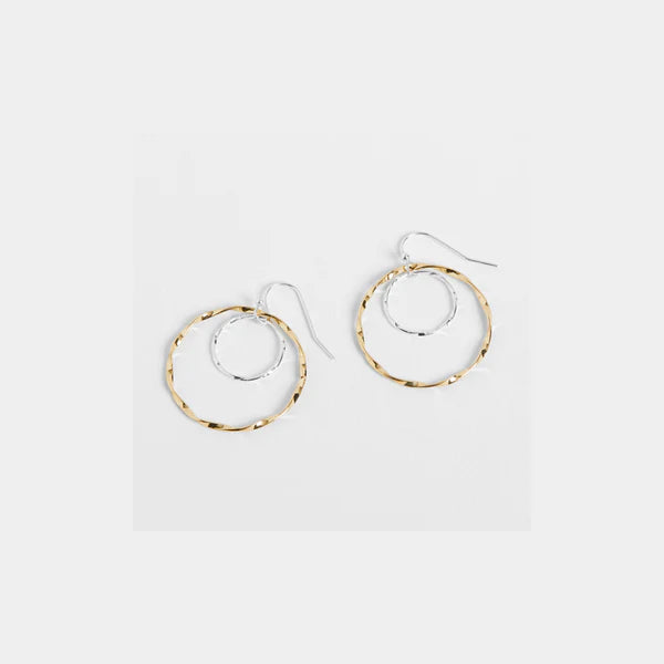 Whispers Wavy Double Hoop Earrings