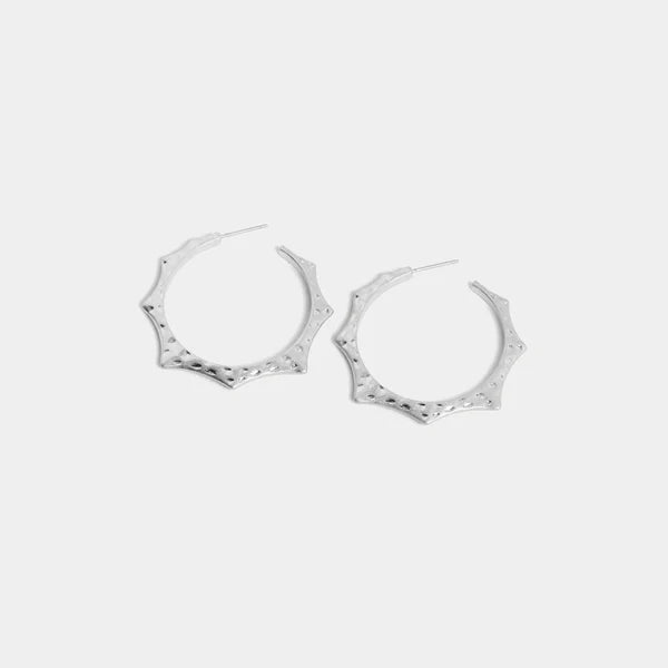 Whispers Sun Ray Hoop Earrings