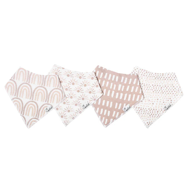 Copper Pearl Bandana Bib Set (4 piece)