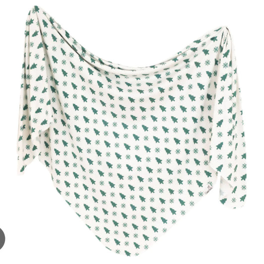 Knit Swaddle Blanket - Alps