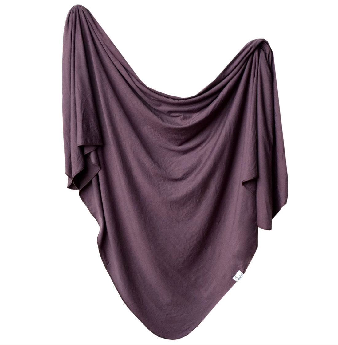 Knit Swaddle Blanket - Plum