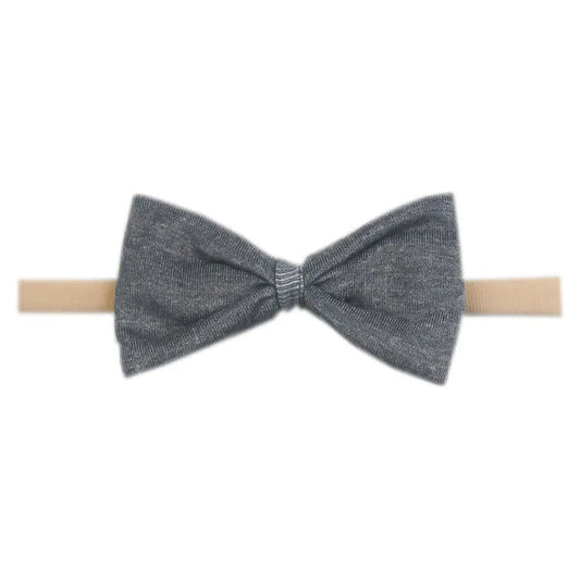 Bowtie Baby Bow - Slate