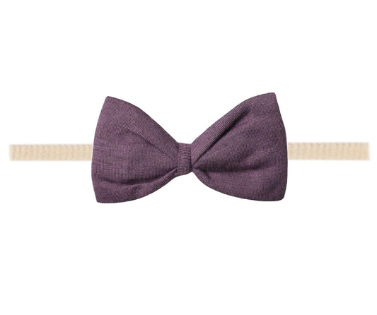 Bowtie Baby Bow - Plum