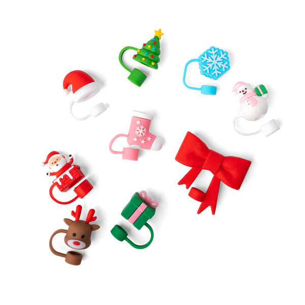 Sip & Sleigh Straw Topper Set