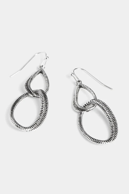 Whispers Double Oblong Coil Earrings