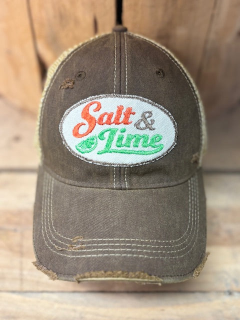 Salt & Lime Cap-distressed Trucker Hat