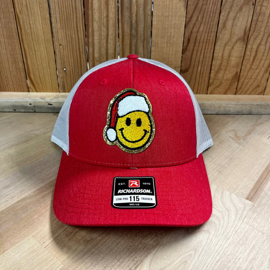 Smile Santa Hat- Red Richardson Hat