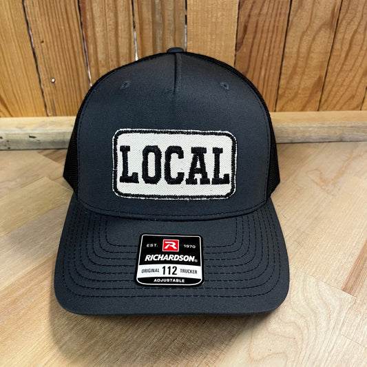 Local Charcoal/Black Richardson Hat