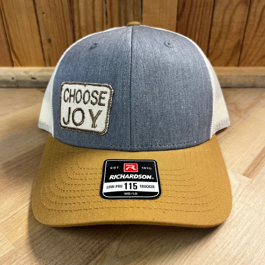 Choose Joy Tan/Grey Richardson Hat