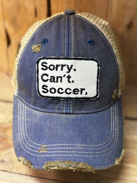 Sorry.Can't.Soccer Hat