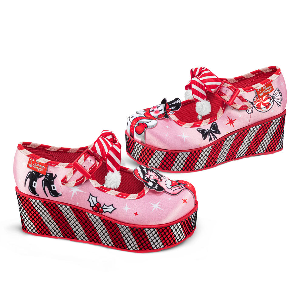 Chocolaticas® Betty Claus Women's Mary Jane Platform