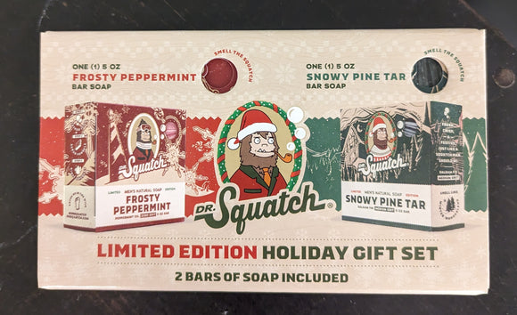 Dr squatch frosty peppermint bar soap limited edition