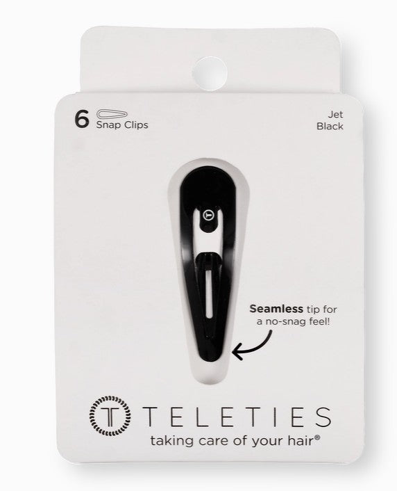 Teleties Snap Clip-Jet Black