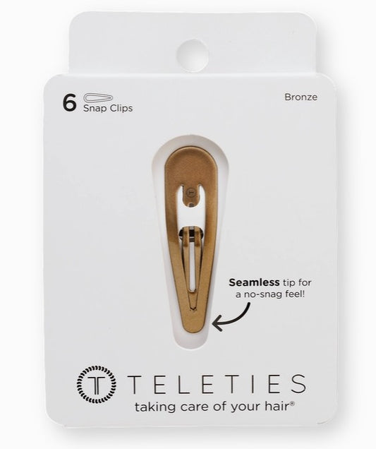 Teleties Snap Clip- Bronze