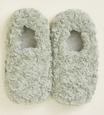 Warmies Curly Sage Green Slippers