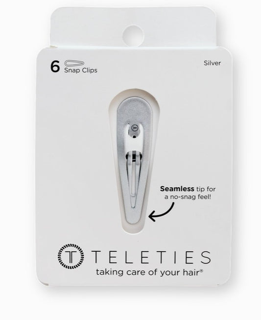 Teleties Snap Clip-Silver