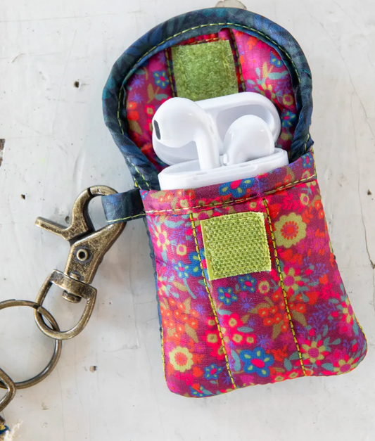 Natural Life Ear Bud Case p-Mauve Garden