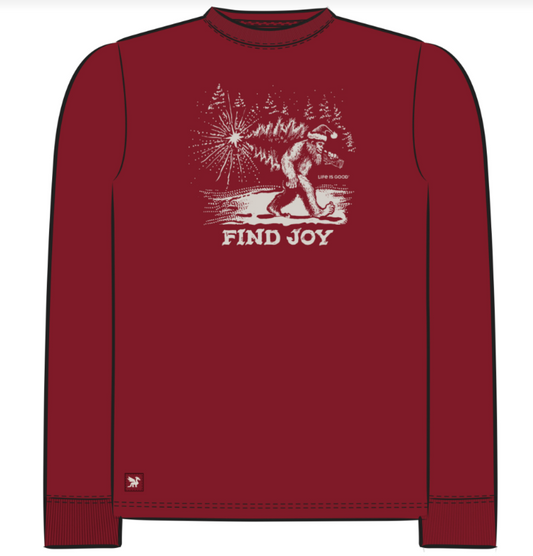 Find Joy Sasquatch Short Sleeve Crusher Long Sleeve Tee