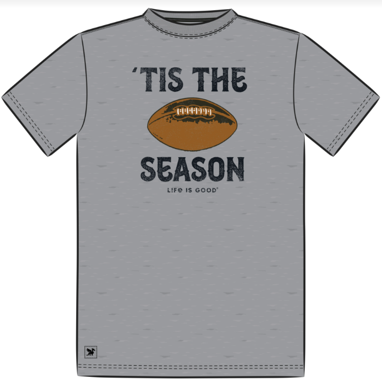 Tis The Football Season Short Sleeve Crusher Tee