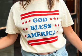 God Bless America tee