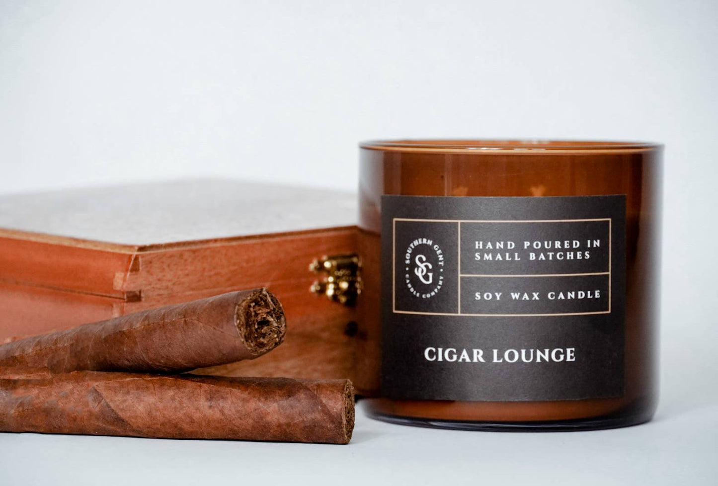 "Cigar Lounge" Soy/Coconut Wax Candle